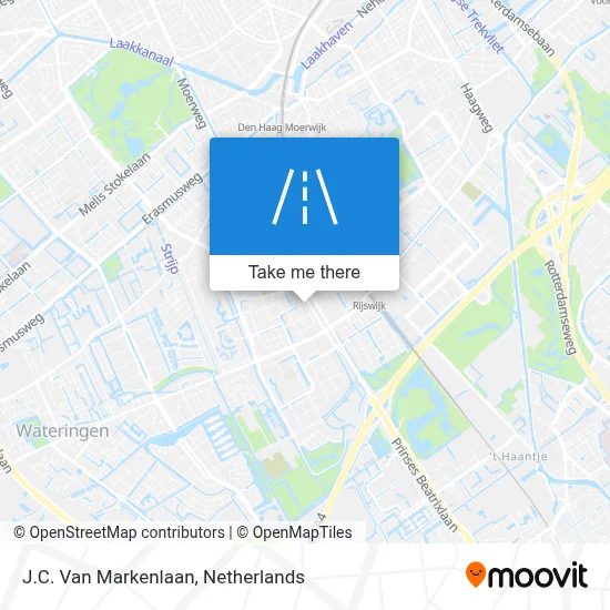 J.C. Van Markenlaan map