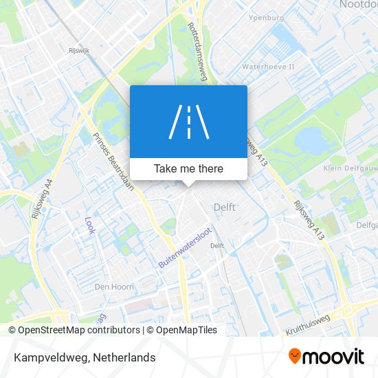 Kampveldweg map