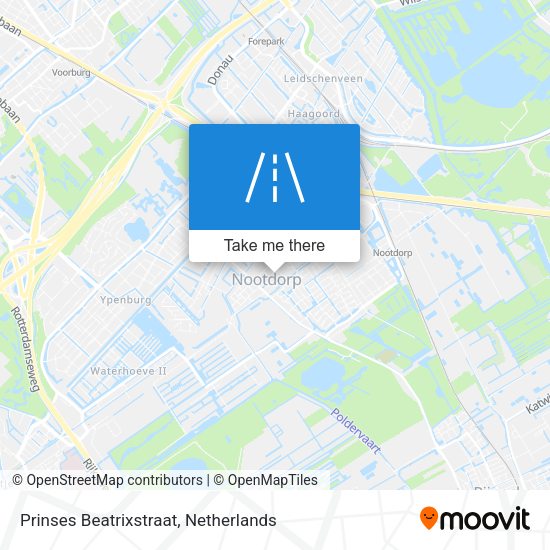 Prinses Beatrixstraat map