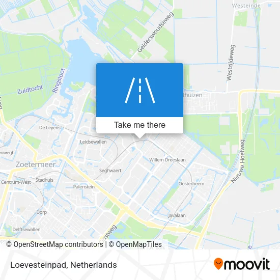 Loevesteinpad map