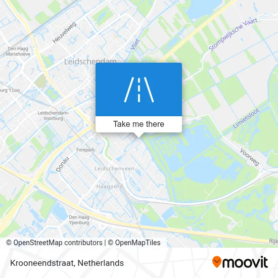 Krooneendstraat map