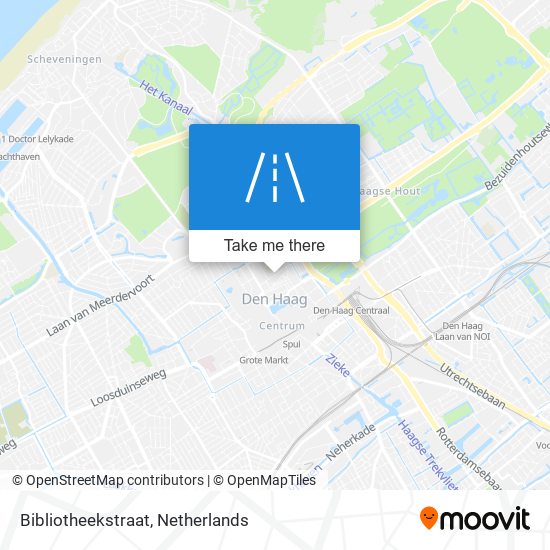 Bibliotheekstraat map