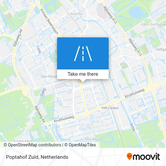 Poptahof Zuid map