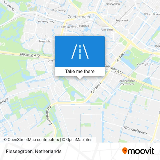 Flessegroen map