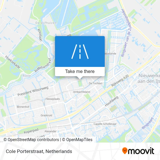 Cole Porterstraat map