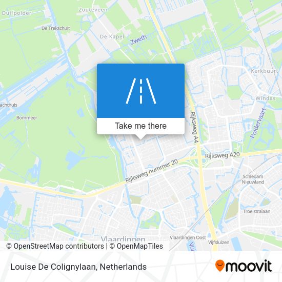Louise De Colignylaan map