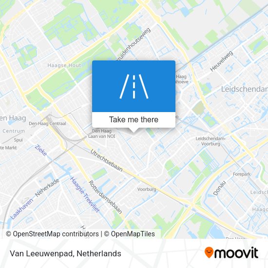 Van Leeuwenpad map