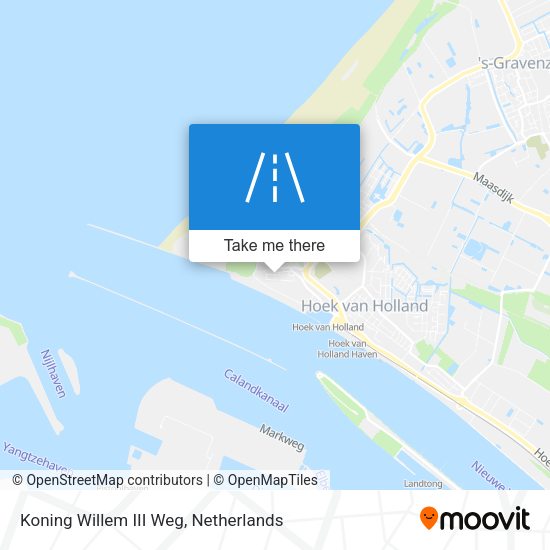 Koning Willem III Weg map