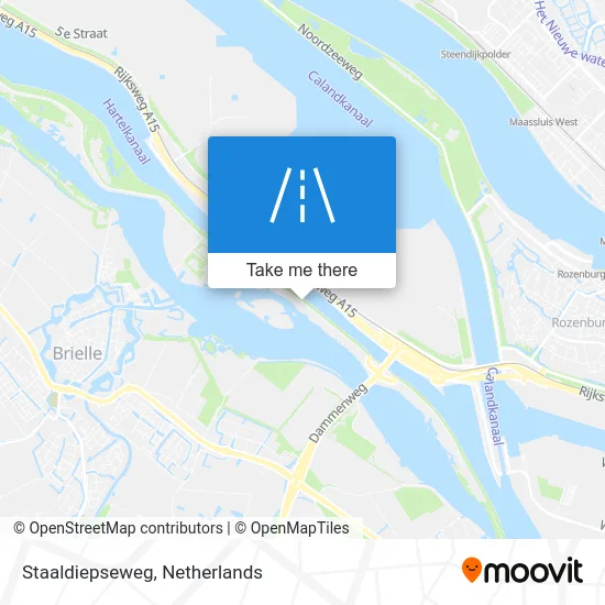 Staaldiepseweg map