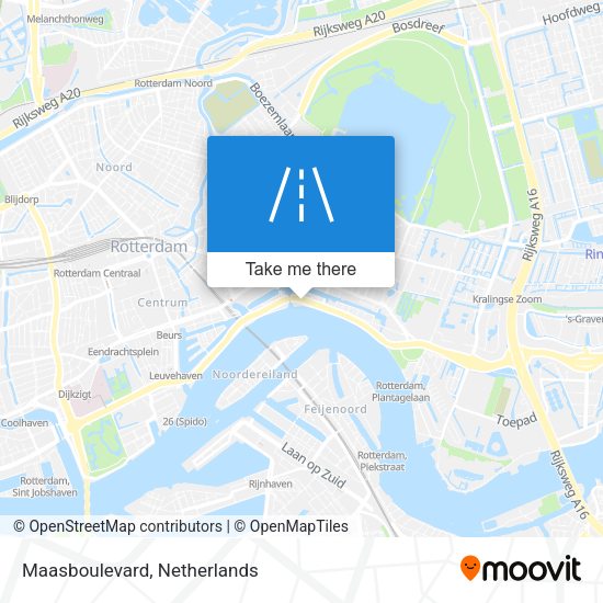 Maasboulevard map