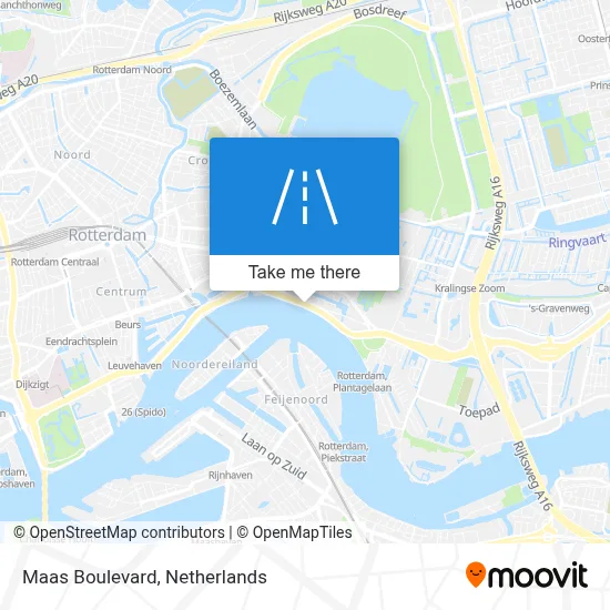 Maasboulevard map