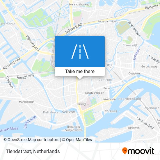 Tiendstraat map