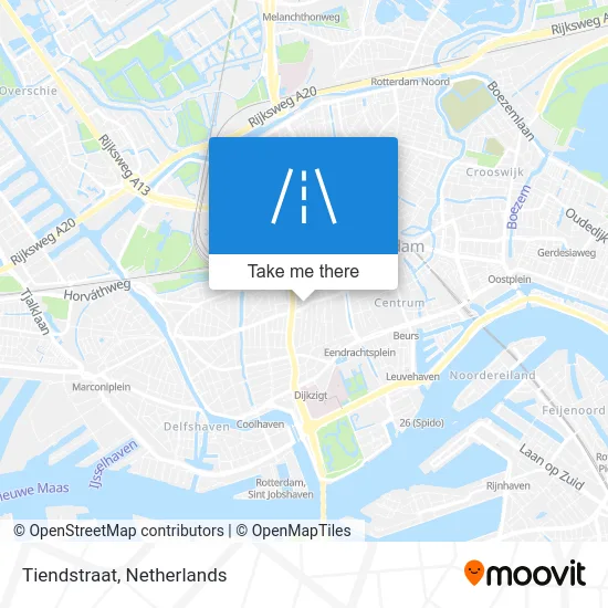 Tiendstraat map