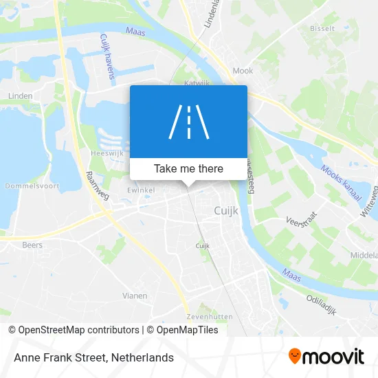 Anne Frankstraat map