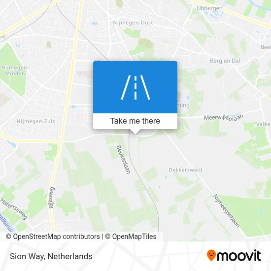 Sionsweg map