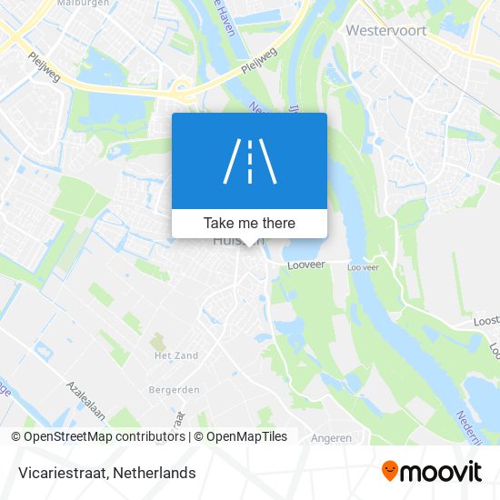 Vicariestraat map