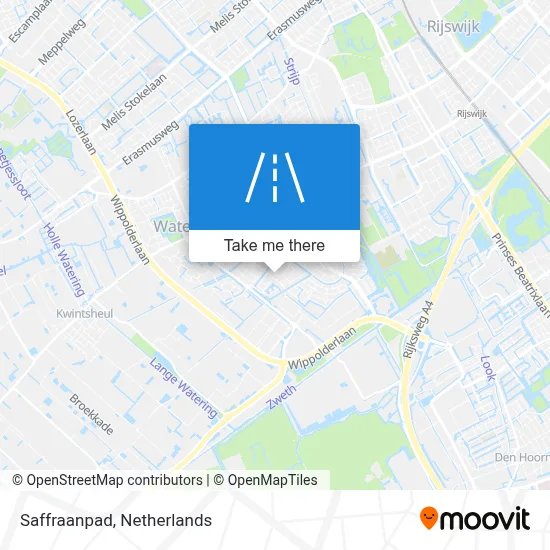 Saffraanpad map