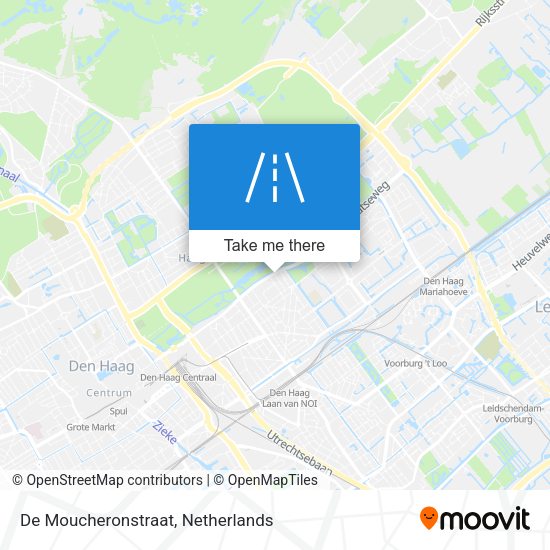De Moucheronstraat map