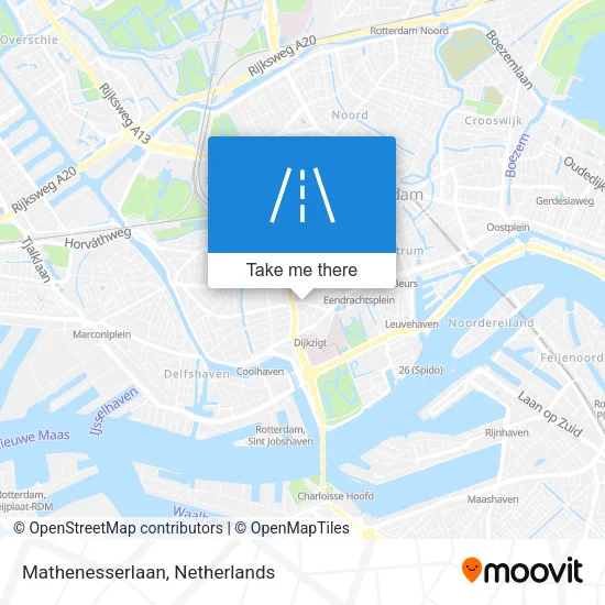Mathenesserlaan map