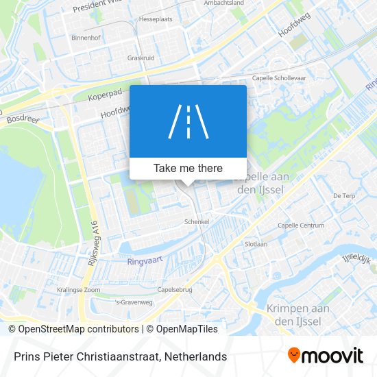 Prins Pieter Christiaanstraat map