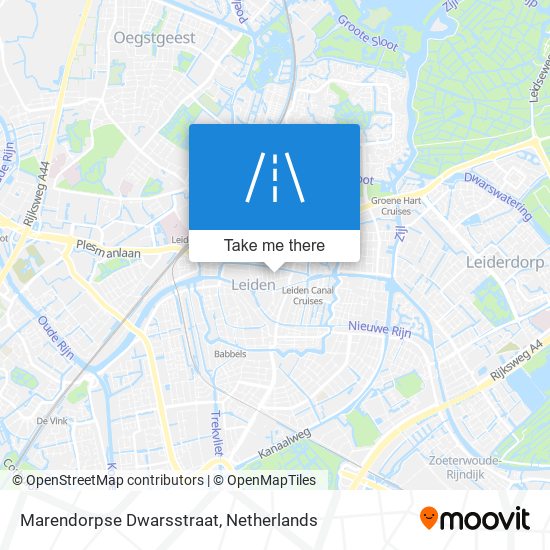 Marendorpse Dwarsstraat Karte