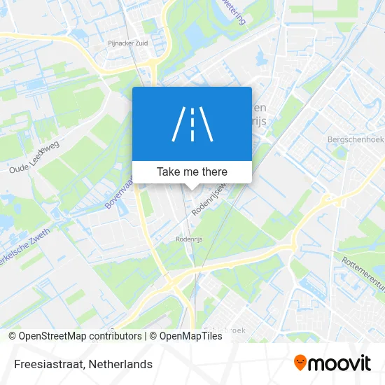 Freesiastraat map