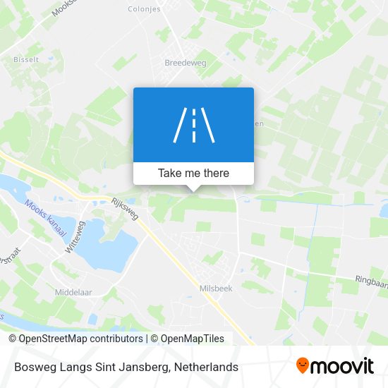 Bosweg Langs Sint Jansberg map