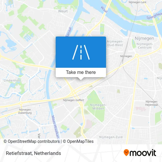 Retiefstraat map