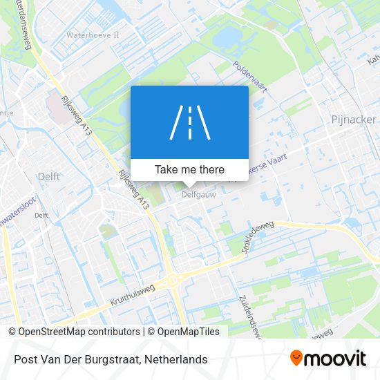 Post Van Der Burgstraat map