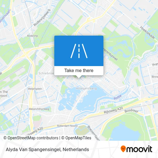 Alyda Van Spangensingel map
