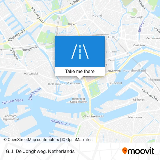 G.J. De Jonghweg map