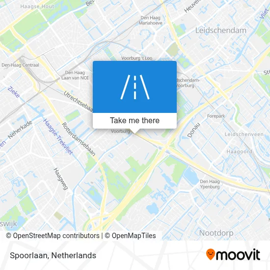 Spoorlaan map