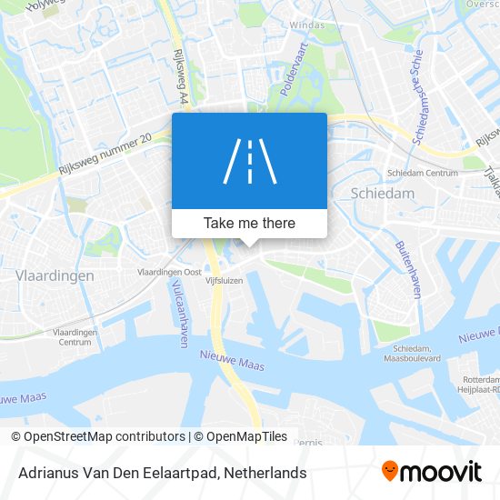 Adrianus Van Den Eelaartpad map