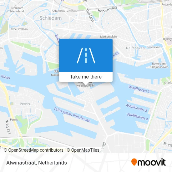 Alwinastraat map
