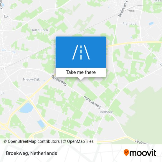 Broekweg map