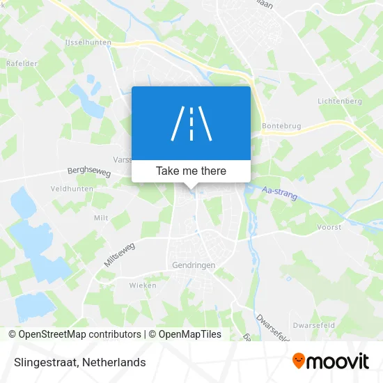 Slingestraat map