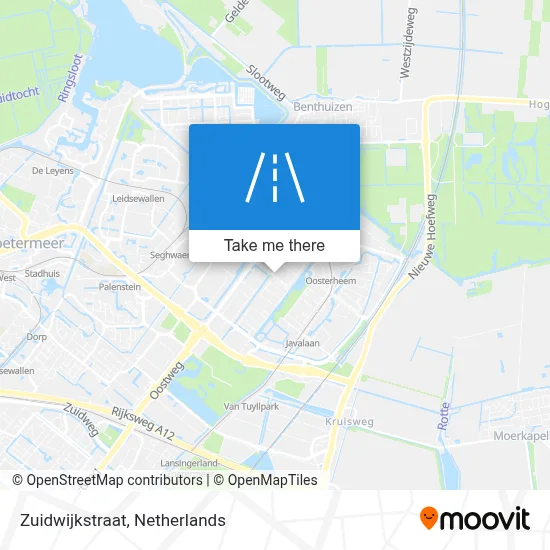 Zuidwijkstraat map