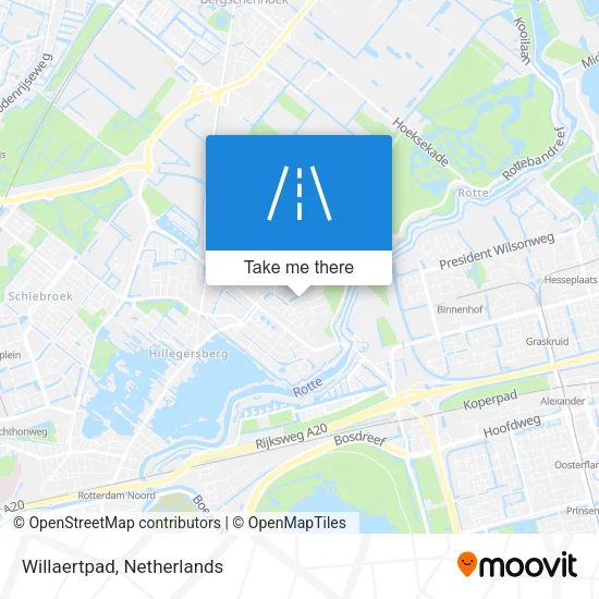 Willaertpad map