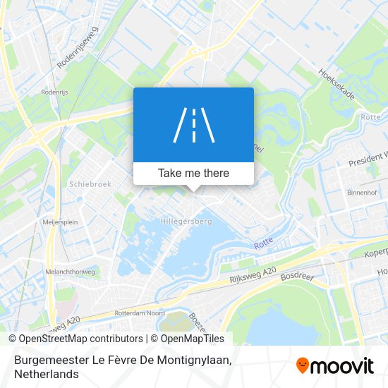 Burgemeester Le Fèvre De Montignylaan map