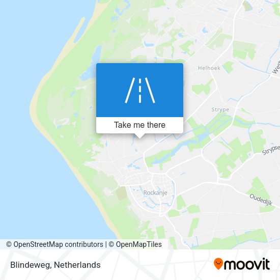 Blindeweg map