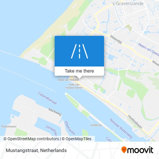 Mustangstraat map