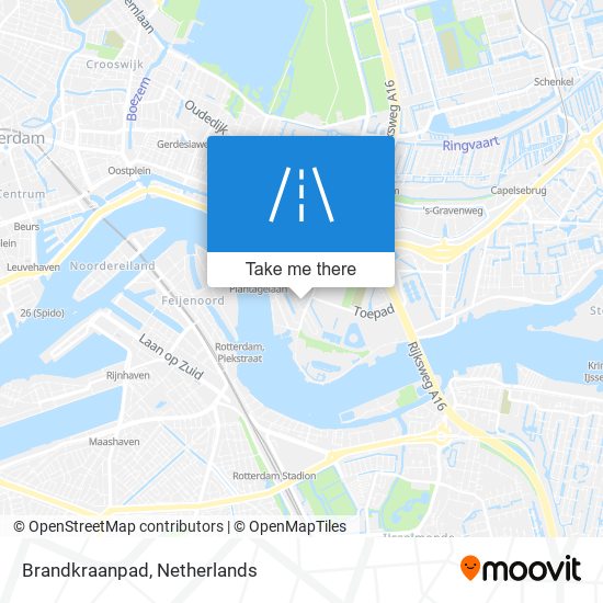 Brandkraanpad map