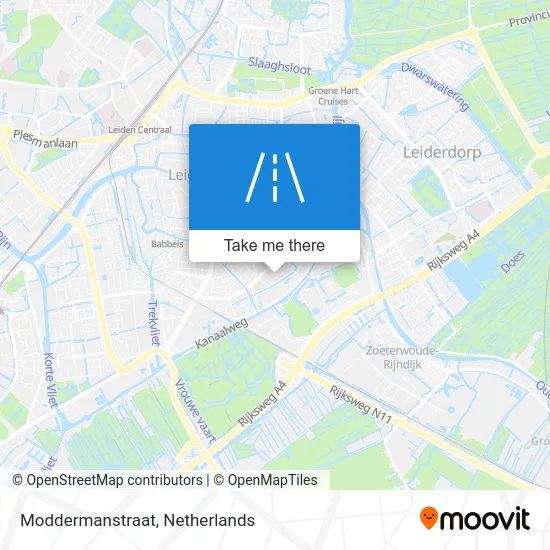 Moddermanstraat map