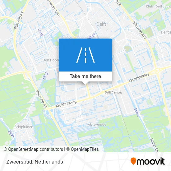 Zweerspad map