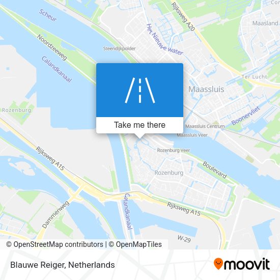 Blauwe Reiger map