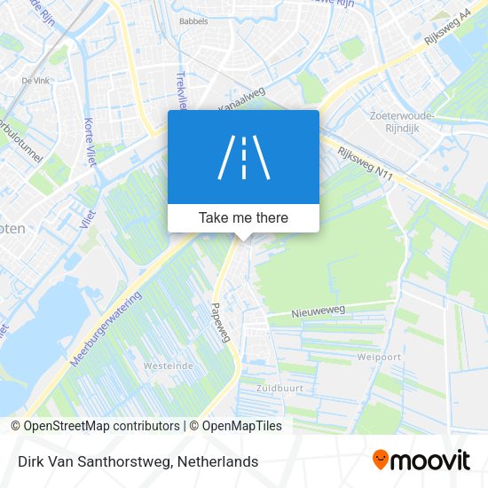 Dirk Van Santhorstweg map