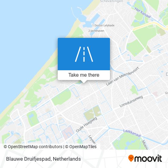 Blauwe Druifjespad map