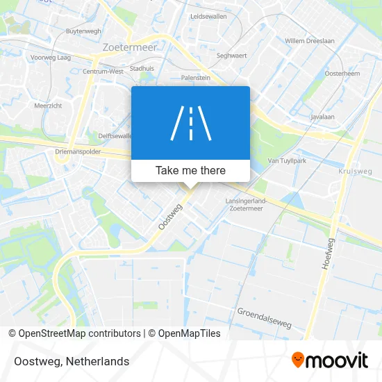 Oostweg map