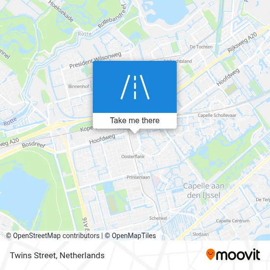 Tweelingenstraat map