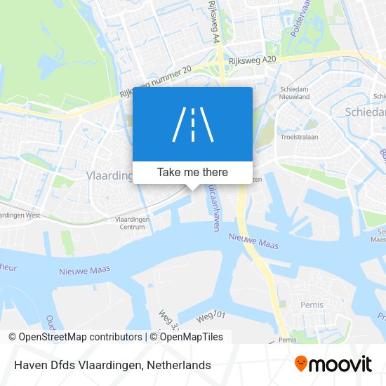 Haven Dfds Vlaardingen map
